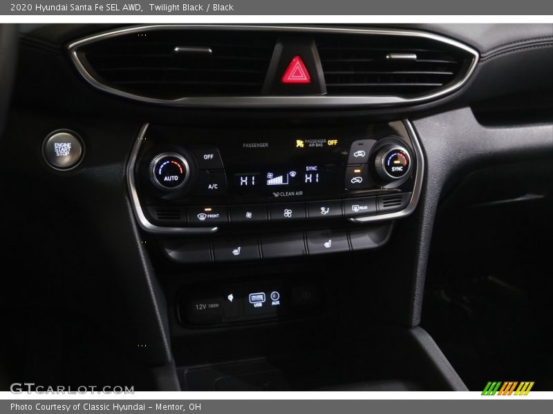 Twilight Black / Black 2020 Hyundai Santa Fe SEL AWD
