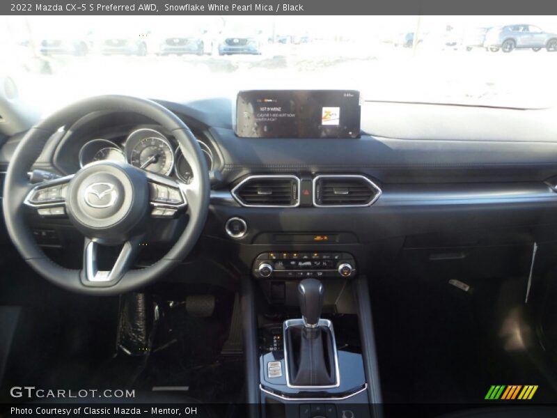 Snowflake White Pearl Mica / Black 2022 Mazda CX-5 S Preferred AWD