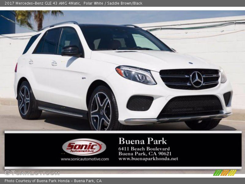 Polar White / Saddle Brown/Black 2017 Mercedes-Benz GLE 43 AMG 4Matic