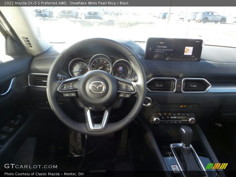 Snowflake White Pearl Mica / Black 2022 Mazda CX-5 S Preferred AWD