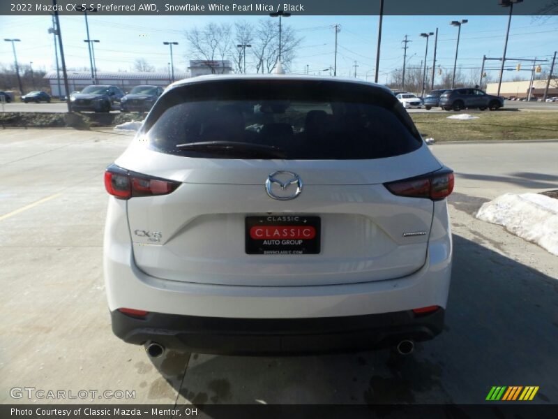 Snowflake White Pearl Mica / Black 2022 Mazda CX-5 S Preferred AWD