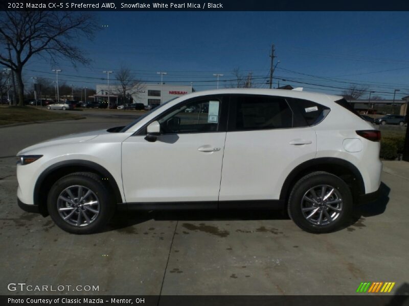 Snowflake White Pearl Mica / Black 2022 Mazda CX-5 S Preferred AWD