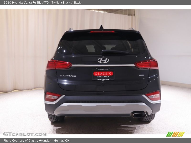 Twilight Black / Black 2020 Hyundai Santa Fe SEL AWD