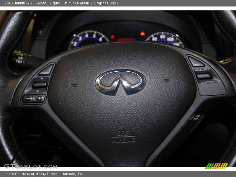 Liquid Platinum Metallic / Graphite Black 2007 Infiniti G 35 Sedan