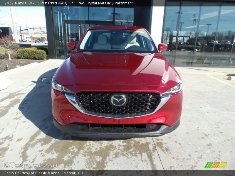 Soul Red Crystal Metallic / Parchment 2022 Mazda CX-5 S Preferred AWD