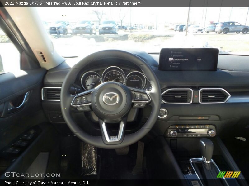Soul Red Crystal Metallic / Parchment 2022 Mazda CX-5 S Preferred AWD