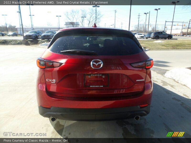 Soul Red Crystal Metallic / Parchment 2022 Mazda CX-5 S Preferred AWD