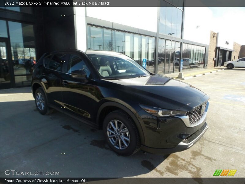 Jet Black Mica / Black 2022 Mazda CX-5 S Preferred AWD