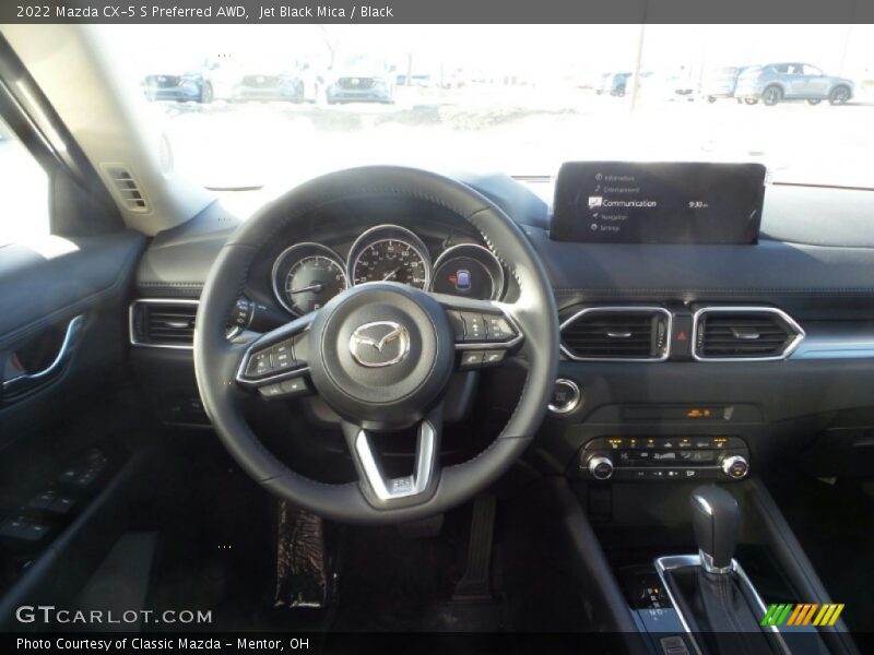 Jet Black Mica / Black 2022 Mazda CX-5 S Preferred AWD