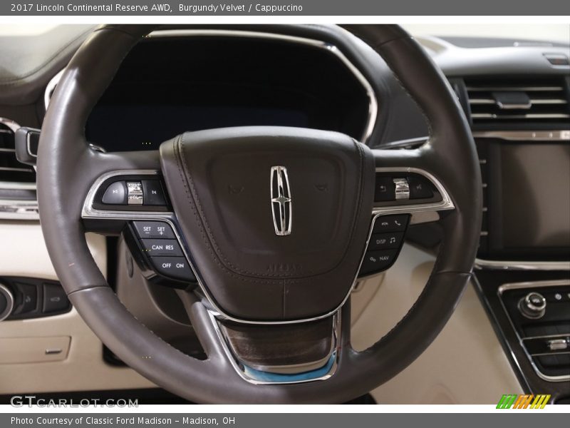  2017 Continental Reserve AWD Steering Wheel