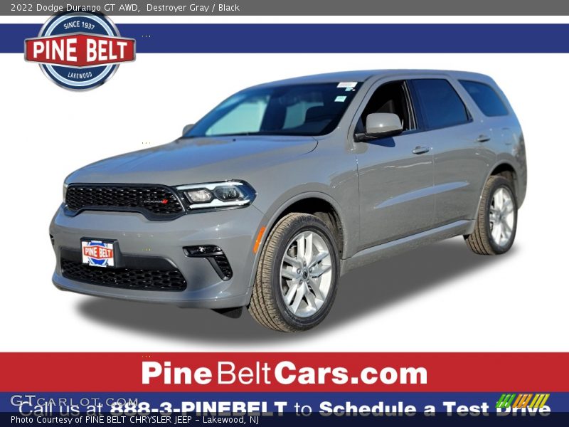 Destroyer Gray / Black 2022 Dodge Durango GT AWD