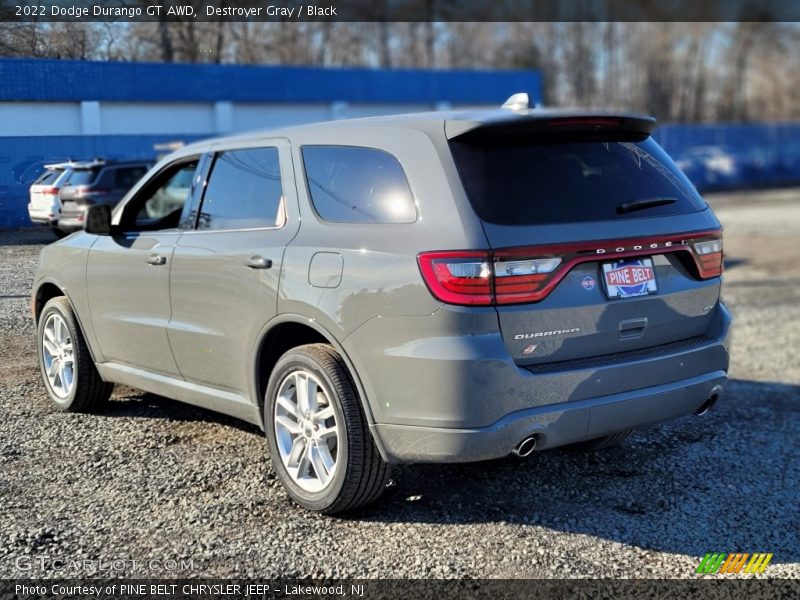Destroyer Gray / Black 2022 Dodge Durango GT AWD
