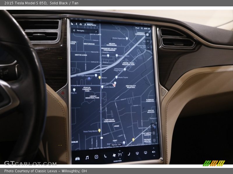 Navigation of 2015 Model S 85D