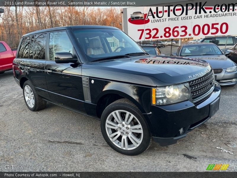 Santorini Black Metallic / Sand/Jet Black 2011 Land Rover Range Rover HSE