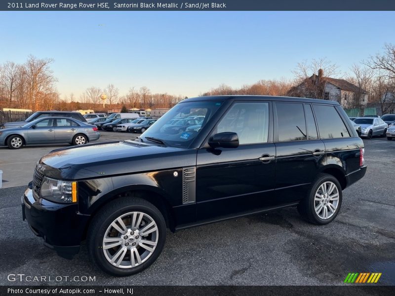 Santorini Black Metallic / Sand/Jet Black 2011 Land Rover Range Rover HSE