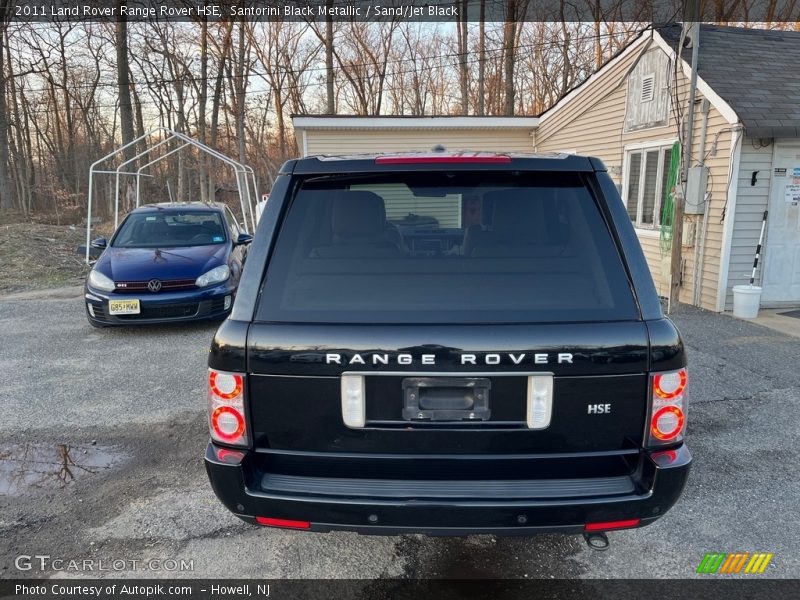 Santorini Black Metallic / Sand/Jet Black 2011 Land Rover Range Rover HSE