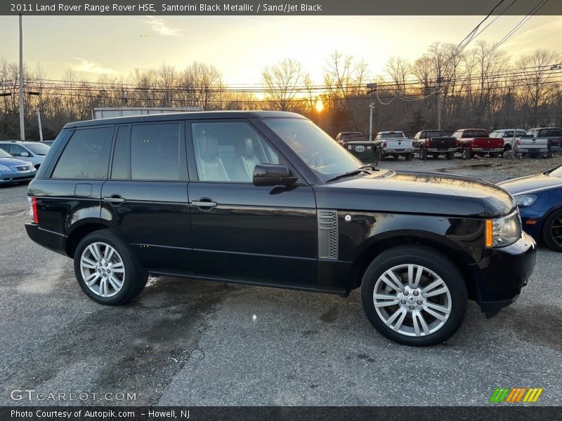 Santorini Black Metallic / Sand/Jet Black 2011 Land Rover Range Rover HSE