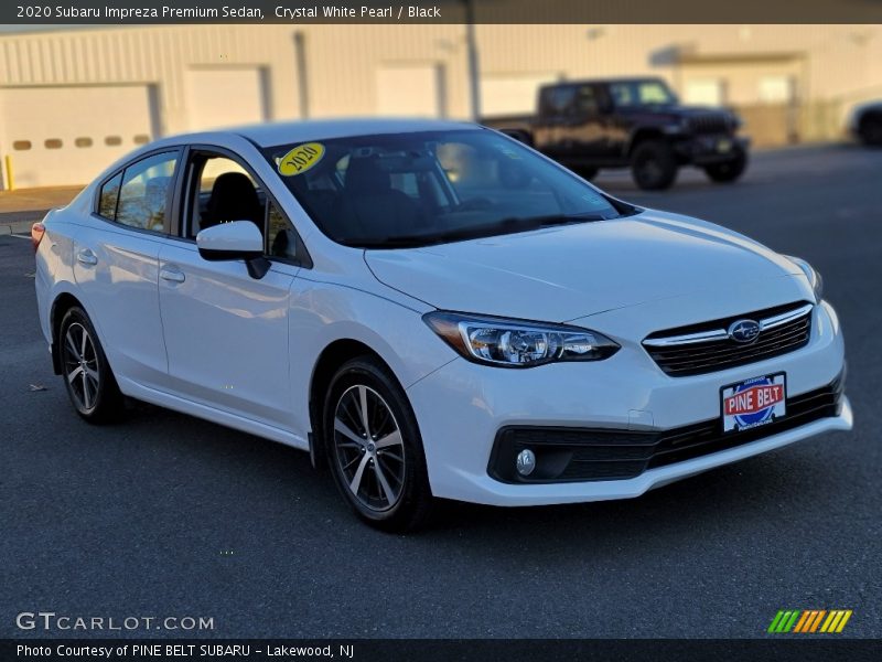 Crystal White Pearl / Black 2020 Subaru Impreza Premium Sedan