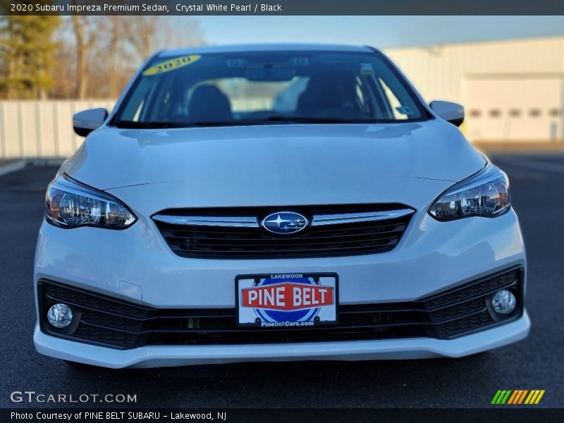 Crystal White Pearl / Black 2020 Subaru Impreza Premium Sedan