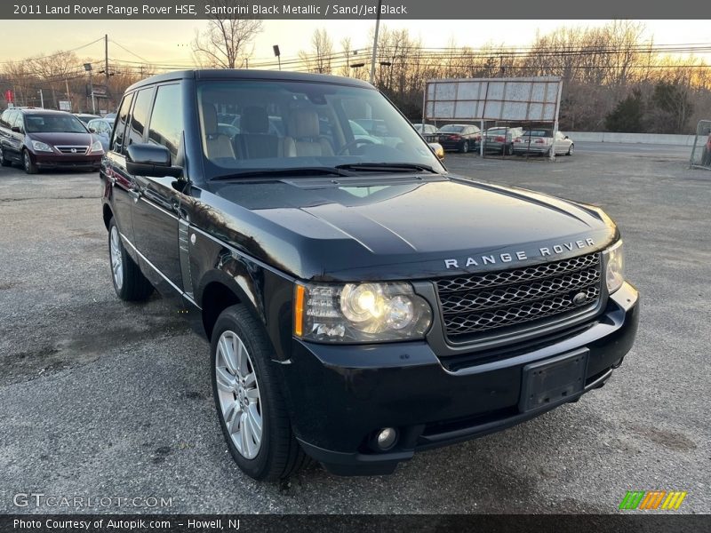 Santorini Black Metallic / Sand/Jet Black 2011 Land Rover Range Rover HSE