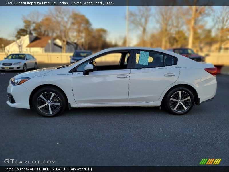 Crystal White Pearl / Black 2020 Subaru Impreza Premium Sedan
