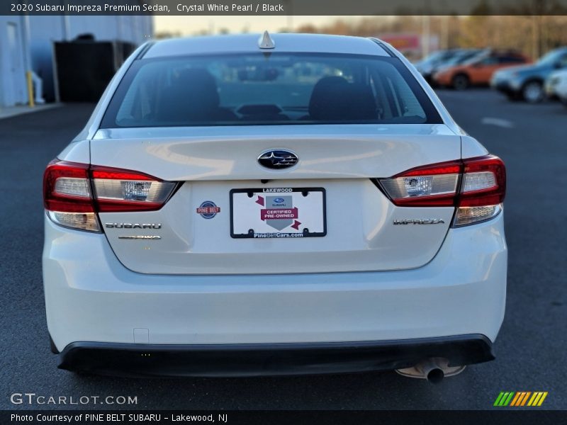 Crystal White Pearl / Black 2020 Subaru Impreza Premium Sedan