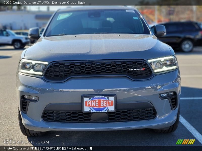 Destroyer Gray / Black 2022 Dodge Durango GT AWD