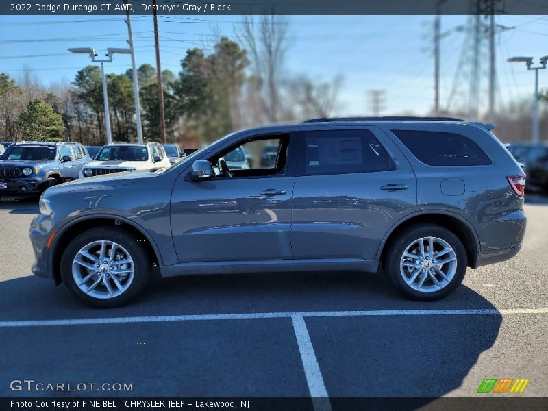 Destroyer Gray / Black 2022 Dodge Durango GT AWD