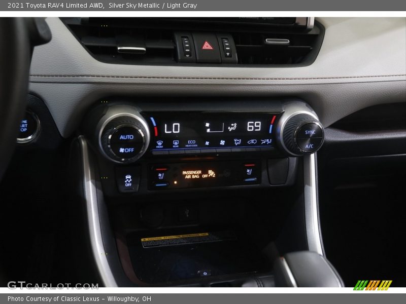 Silver Sky Metallic / Light Gray 2021 Toyota RAV4 Limited AWD