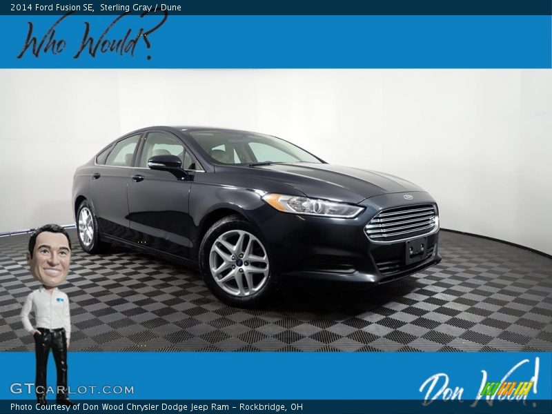 Sterling Gray / Dune 2014 Ford Fusion SE