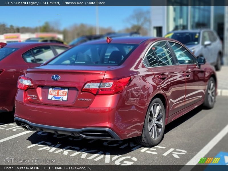 Crimson Red / Slate Black 2019 Subaru Legacy 2.5i Limited
