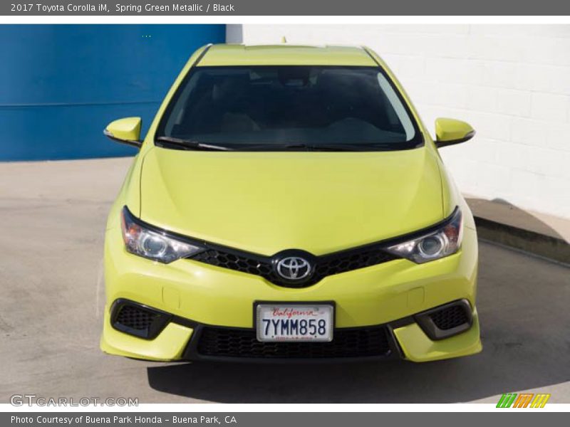 Spring Green Metallic / Black 2017 Toyota Corolla iM