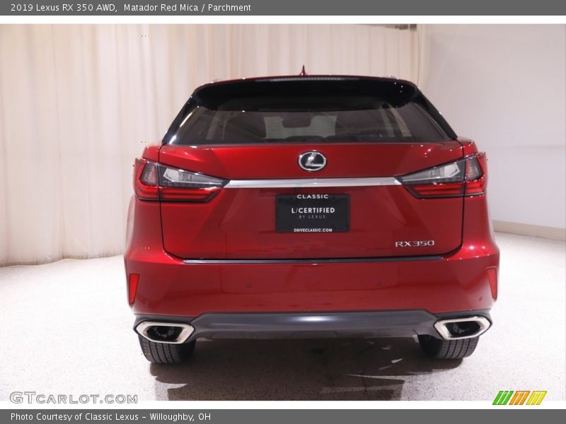 Matador Red Mica / Parchment 2019 Lexus RX 350 AWD