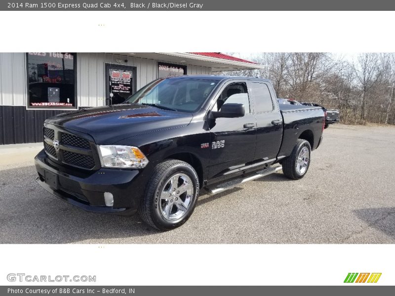 Black / Black/Diesel Gray 2014 Ram 1500 Express Quad Cab 4x4