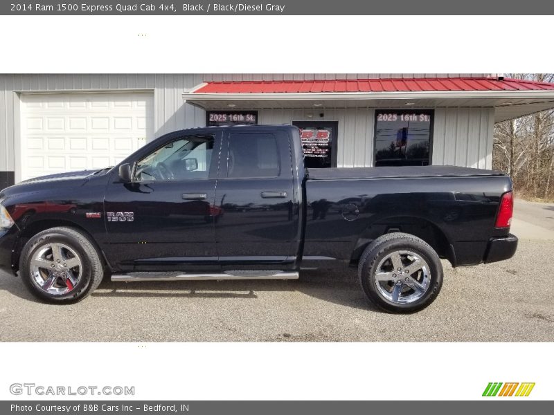 Black / Black/Diesel Gray 2014 Ram 1500 Express Quad Cab 4x4