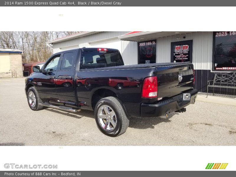 Black / Black/Diesel Gray 2014 Ram 1500 Express Quad Cab 4x4