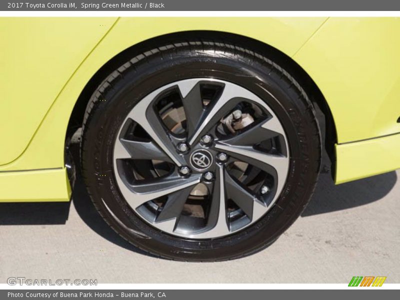 Spring Green Metallic / Black 2017 Toyota Corolla iM
