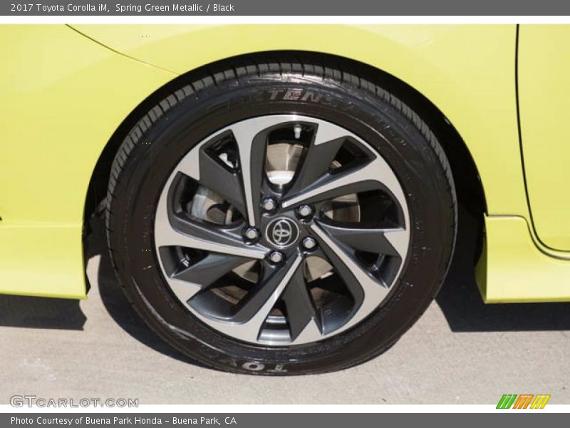 Spring Green Metallic / Black 2017 Toyota Corolla iM