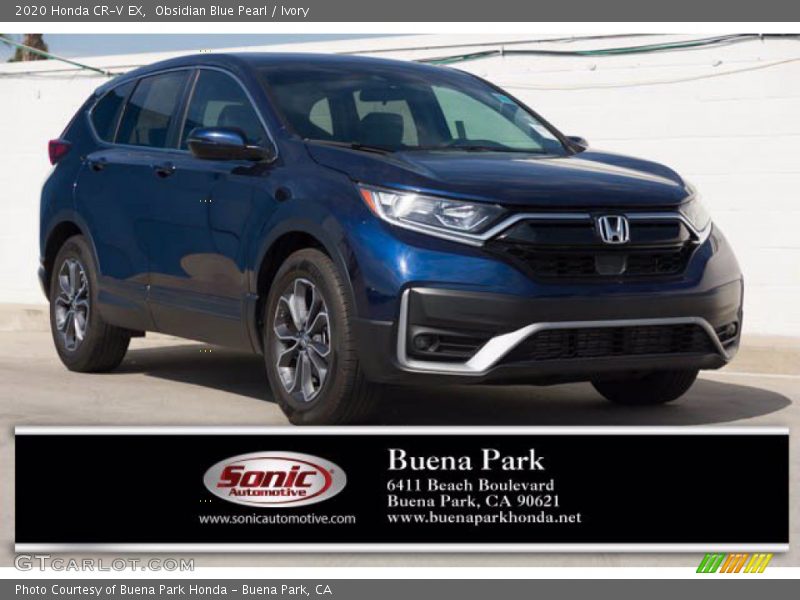 Obsidian Blue Pearl / Ivory 2020 Honda CR-V EX