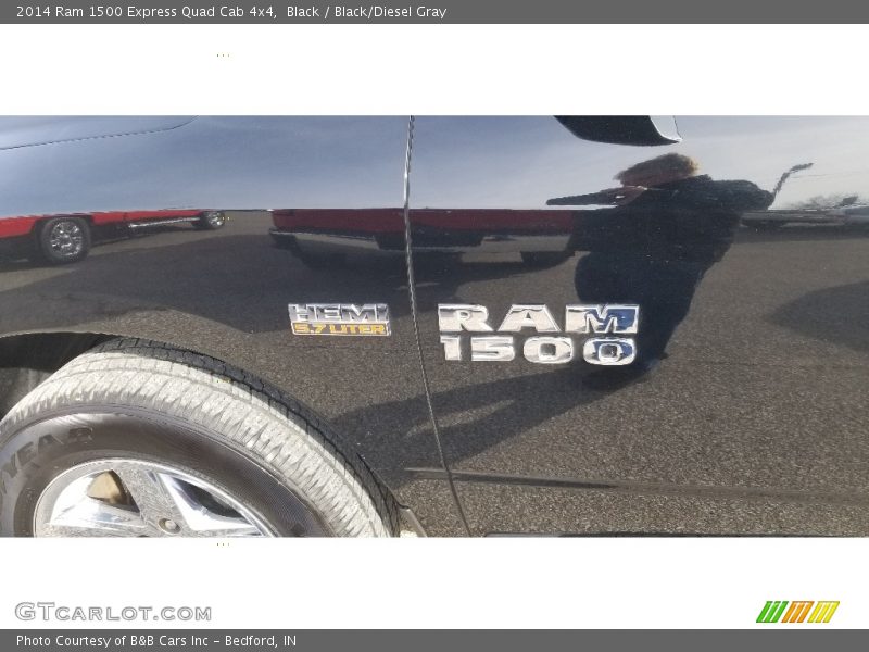 Black / Black/Diesel Gray 2014 Ram 1500 Express Quad Cab 4x4