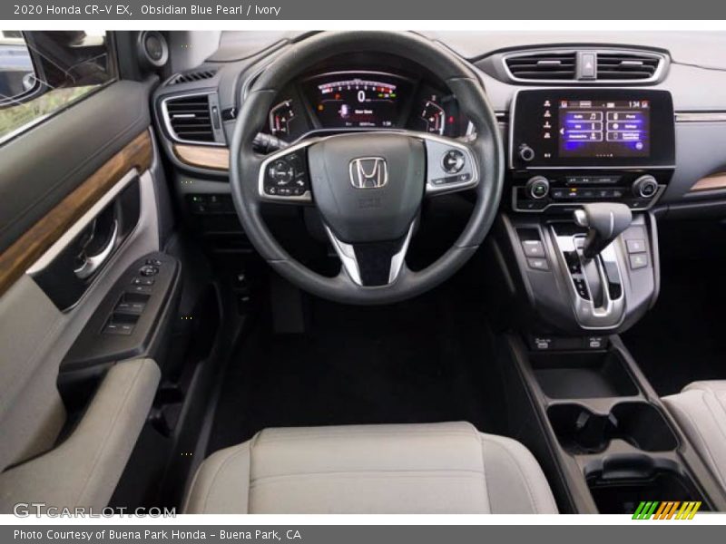 Obsidian Blue Pearl / Ivory 2020 Honda CR-V EX