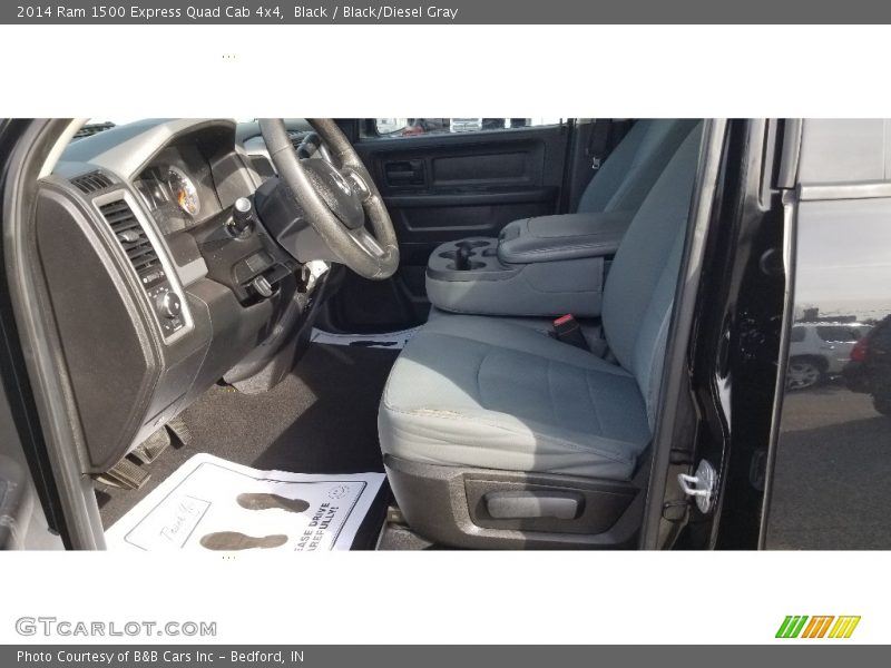Black / Black/Diesel Gray 2014 Ram 1500 Express Quad Cab 4x4