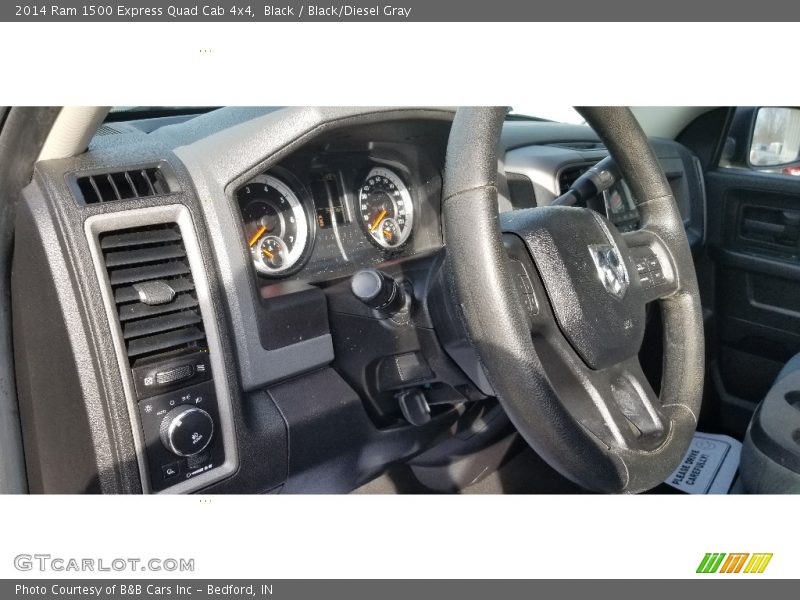 Black / Black/Diesel Gray 2014 Ram 1500 Express Quad Cab 4x4