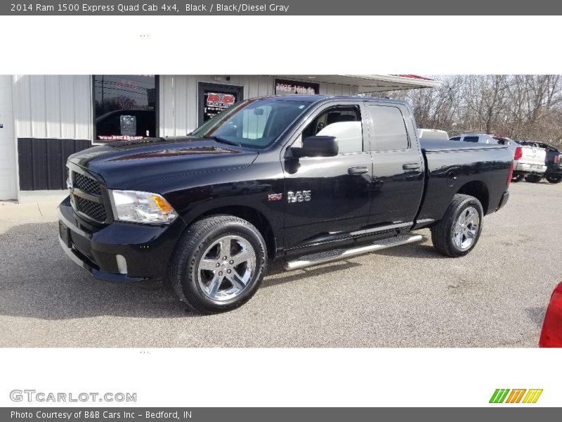 Black / Black/Diesel Gray 2014 Ram 1500 Express Quad Cab 4x4