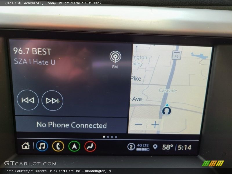 Ebony Twilight Metallic / Jet Black 2021 GMC Acadia SLT