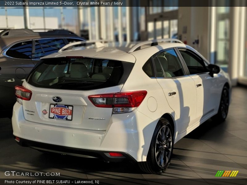Crystal White Pearl / Ivory 2022 Subaru Impreza Limited 5-Door