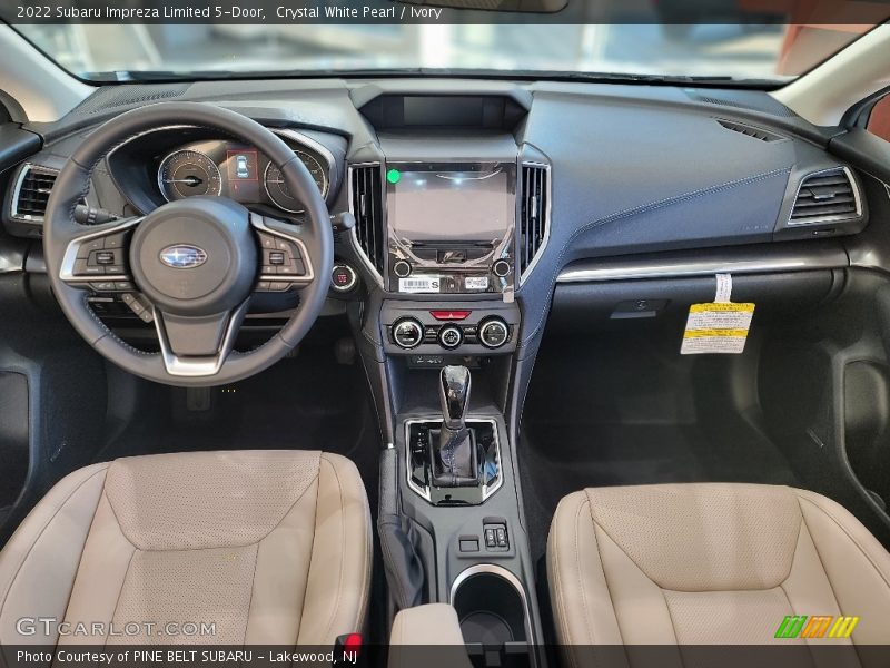 Crystal White Pearl / Ivory 2022 Subaru Impreza Limited 5-Door