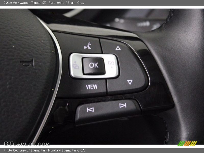Pure White / Storm Gray 2019 Volkswagen Tiguan SE