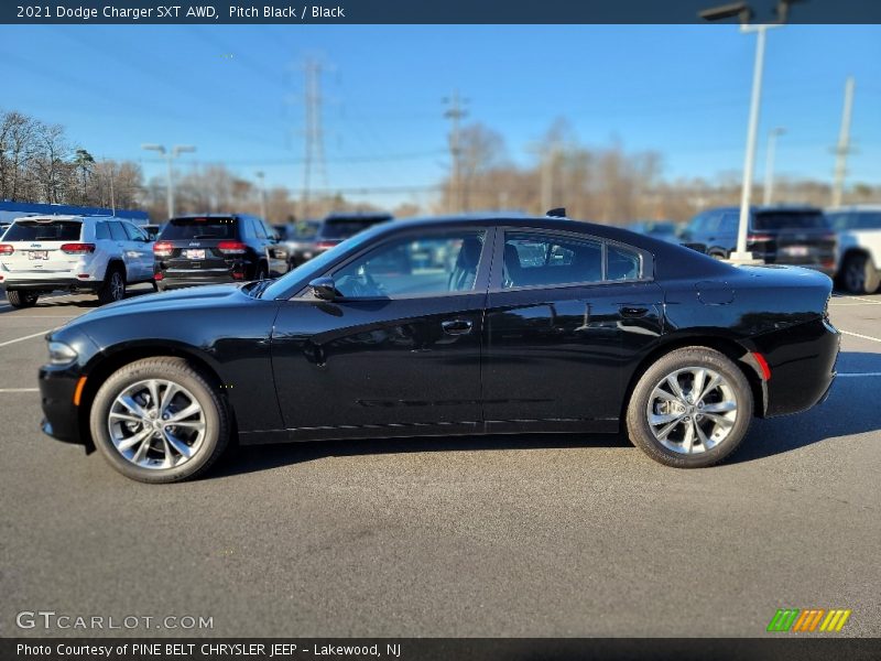 Pitch Black / Black 2021 Dodge Charger SXT AWD