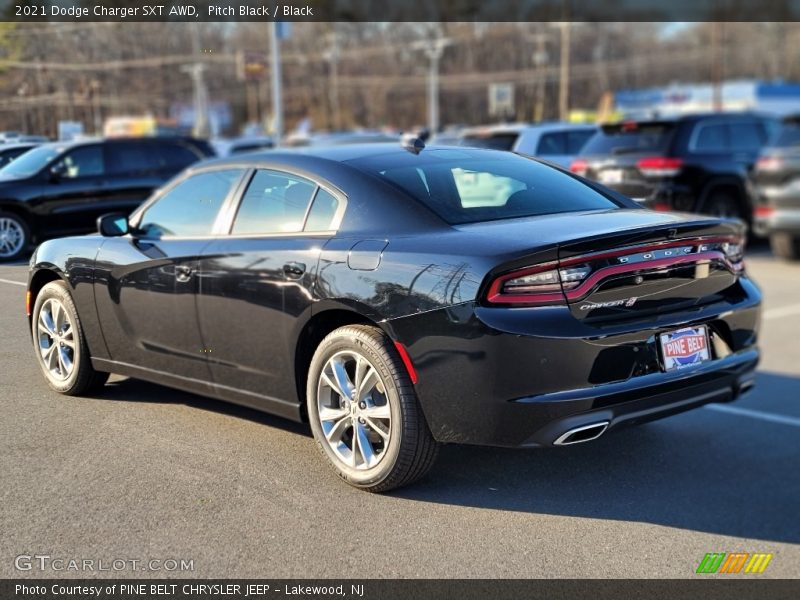 Pitch Black / Black 2021 Dodge Charger SXT AWD